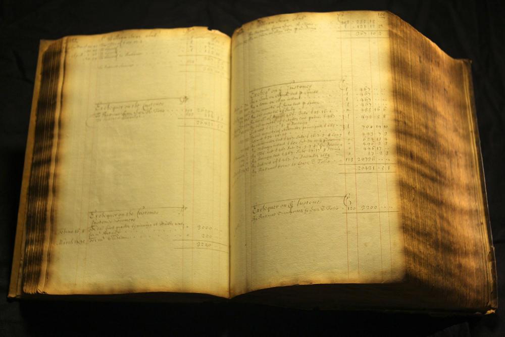 ACCOUNT LEDGER BOOK OF 17th CENTURY BANKER EDWARD BACKWELL