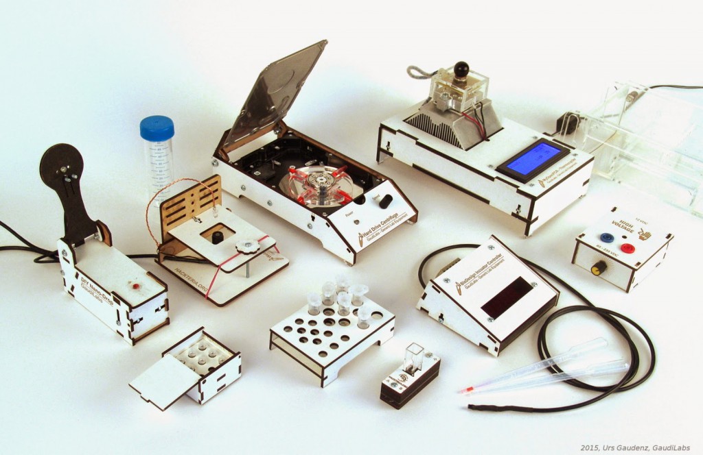 DIY lab equipment featured on Switzerland's GaudiLabs' webpage.