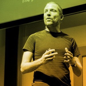 Aral Balkan speaking at a conference