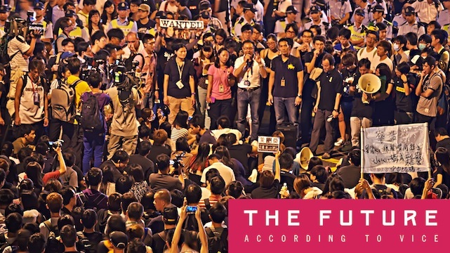 People gather during last year's Occupy Hong Kong protests. Photo via Flickr user johnlsl