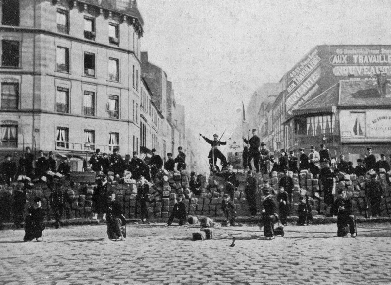 Communard at the barricades during the Paris Commune.
